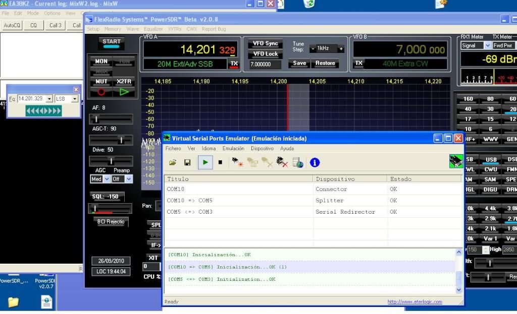 Control de la antena ULTRABEAM desde el PowerSDR de FlexRadio
